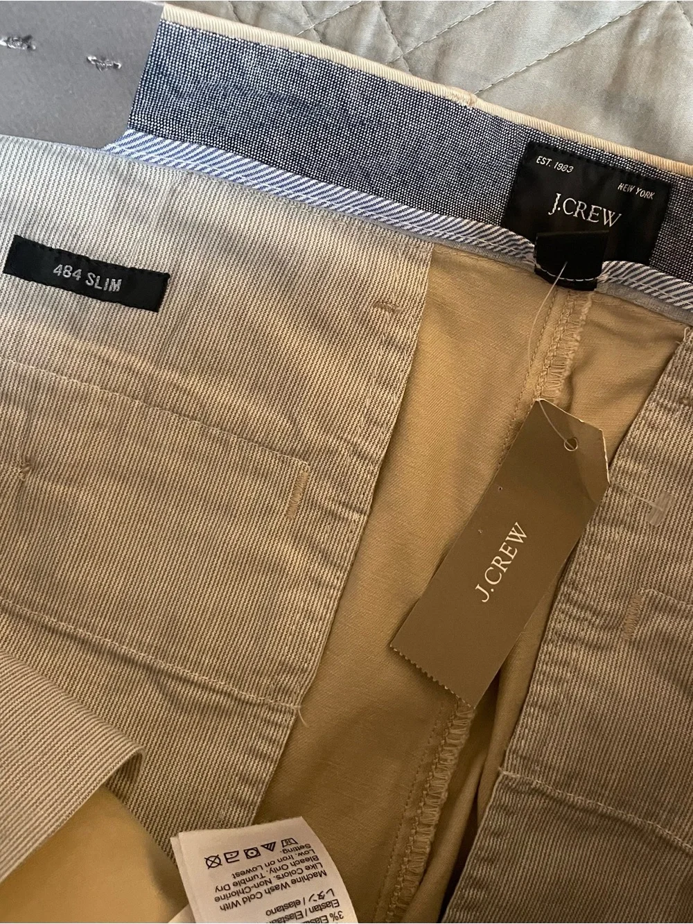 J. CREW Slim-fit stretch‎ chino pant in Weathered Chino Size 30 NWD $98 AR885